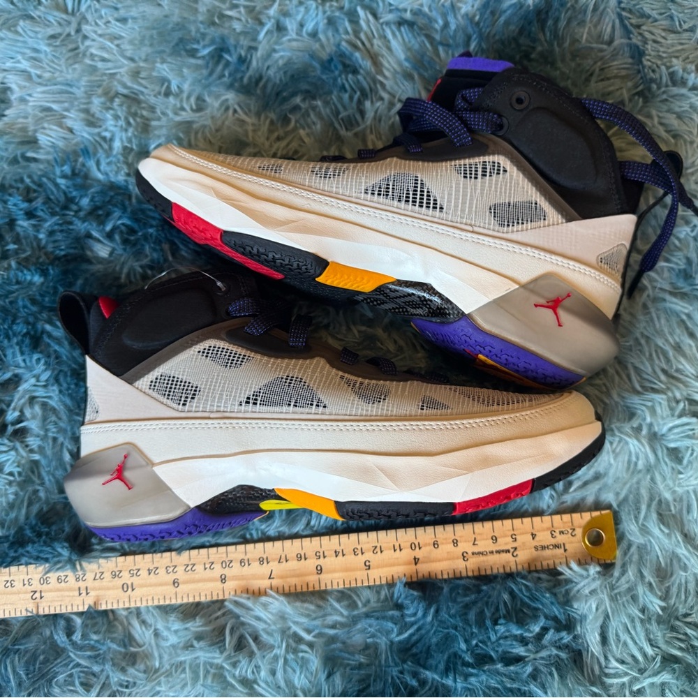 Jordan Purple and Black Sneakers